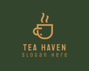 Hot Coffee Cup logo design