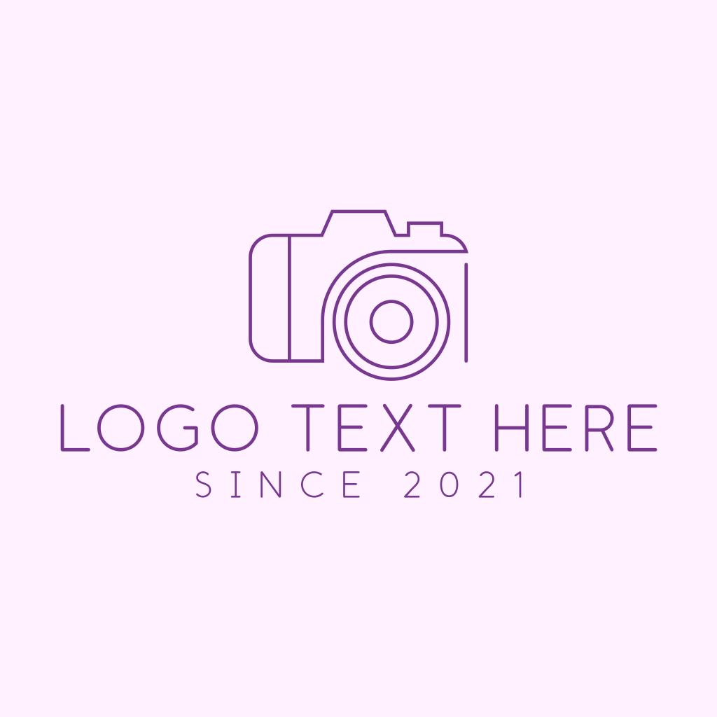 Purple Professional Camera Logo | BrandCrowd Logo Maker