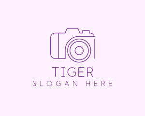 Purple Professional Camera Logo
