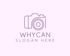 Purple Professional Camera Logo