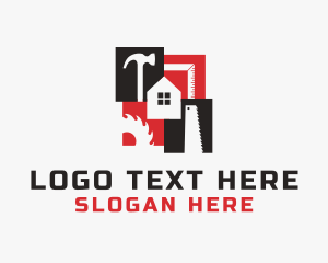Hardware Store - House Builder Tools logo design