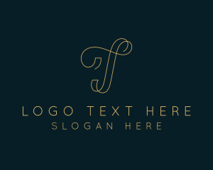 Monoline - Elegant Boutique Letter T logo design