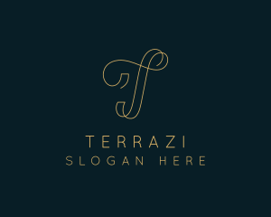 Elegant Boutique Letter T logo design