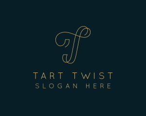 Elegant Boutique Letter T logo design