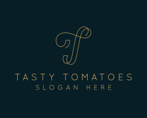 Elegant Boutique Letter T logo design