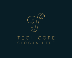 Elegant Boutique Letter T logo design