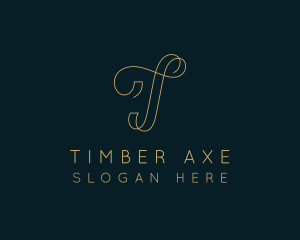 Elegant Boutique Letter T logo design