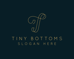 Elegant Boutique Letter T logo design