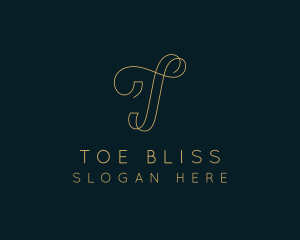 Elegant Boutique Letter T logo design