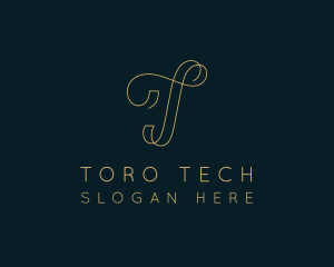 Elegant Boutique Letter T logo design