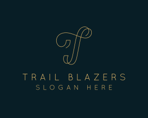 Elegant Boutique Letter T logo design