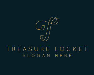 Elegant Boutique Letter T logo design