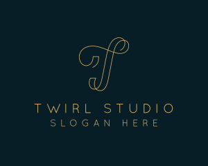 Elegant Boutique Letter T logo design