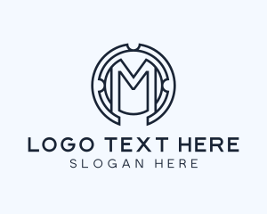 Steelwork - Industrial Engineering Letter M logo design