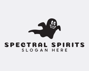 Haunted - Spooky Ghost Spirit logo design