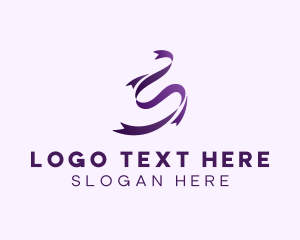 Digital Marketing - Ribbon Business Letter S logo design