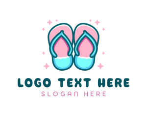 Summer - Casual Summer Slippers logo design