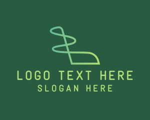Creative Agency - Gradient Doodle Ribbon logo design