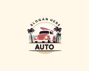 Travel Agency - Beach Travel Car logo design