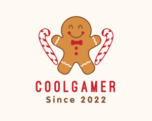 Christmas - Gingerbread Man Candy logo design