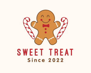 Candy - Gingerbread Man Candy logo design
