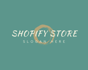 Luxury Store Brush logo design