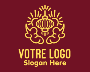 Asian Lantern Decoration Logo
