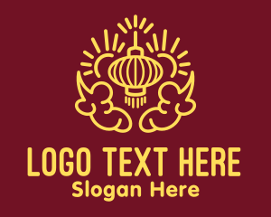 Feng Shui - Asian Lantern Decoration logo design