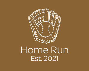 Baseball - Baseball Glove Ball logo design