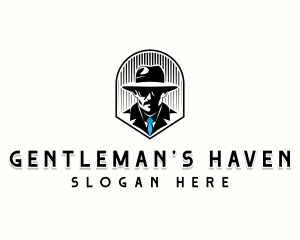 Gentleman Detective Investigator logo design