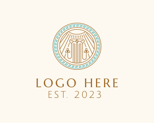 Latte - Greek Coffee Cafe logo design