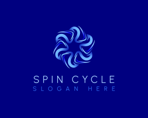 Spin - Radial Tech AI logo design