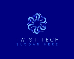Twist - Radial Tech AI logo design