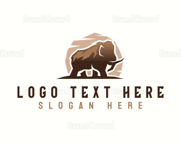 Wild Mammoth Species Logo