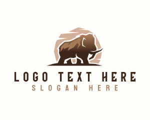 Zoo - Wild Mammoth Species logo design