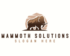 Mammoth - Wild Mammoth Species logo design