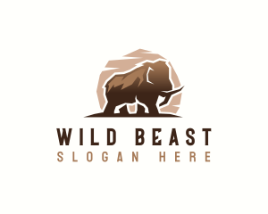 Wild Mammoth Species logo design