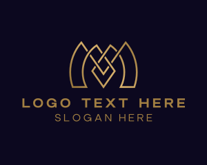Interior Designer - Stylish Boutique Letter M logo design