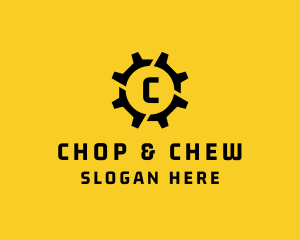 Cog Mechanic Industrial Logo