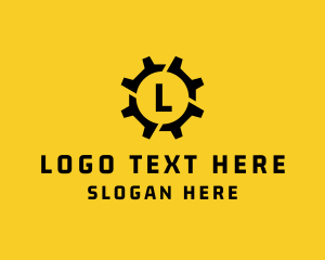 Cog Mechanic Industrial Logo