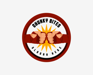 Boxing Fist Gym Logo