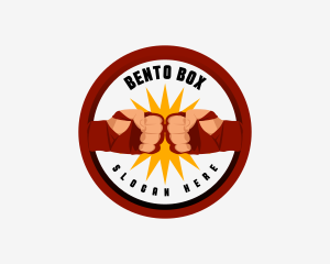 Boxing Fist Gym logo design