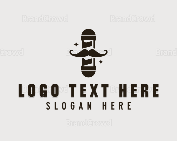 Hair Styling Barbershop Logo