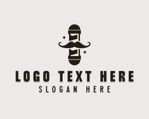 Grooming - Hair Styling Barbershop logo design