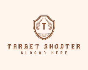 Shooter - Western  Weapon Gun logo design