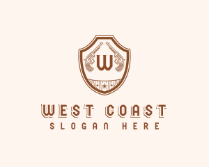 Western  Weapon Gun logo design