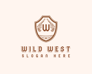Western  Weapon Gun logo design