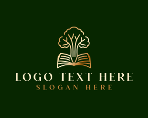 Book - Tree Book Education logo design