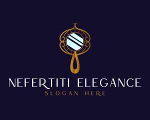 Elegant Mirror Gold logo design