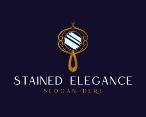 Elegant Mirror Gold logo design